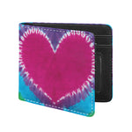 Colorful Heart Tie Dye Print Bifold Wallet