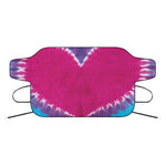 Colorful Heart Tie Dye Print Car Windshield Snow Cover
