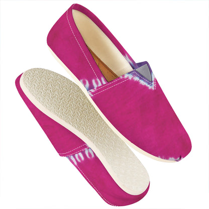 Colorful Heart Tie Dye Print Casual Shoes