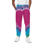 Colorful Heart Tie Dye Print Cotton Pants