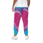 Colorful Heart Tie Dye Print Cotton Pants