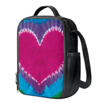 Colorful Heart Tie Dye Print Crossbody Lunch Bag