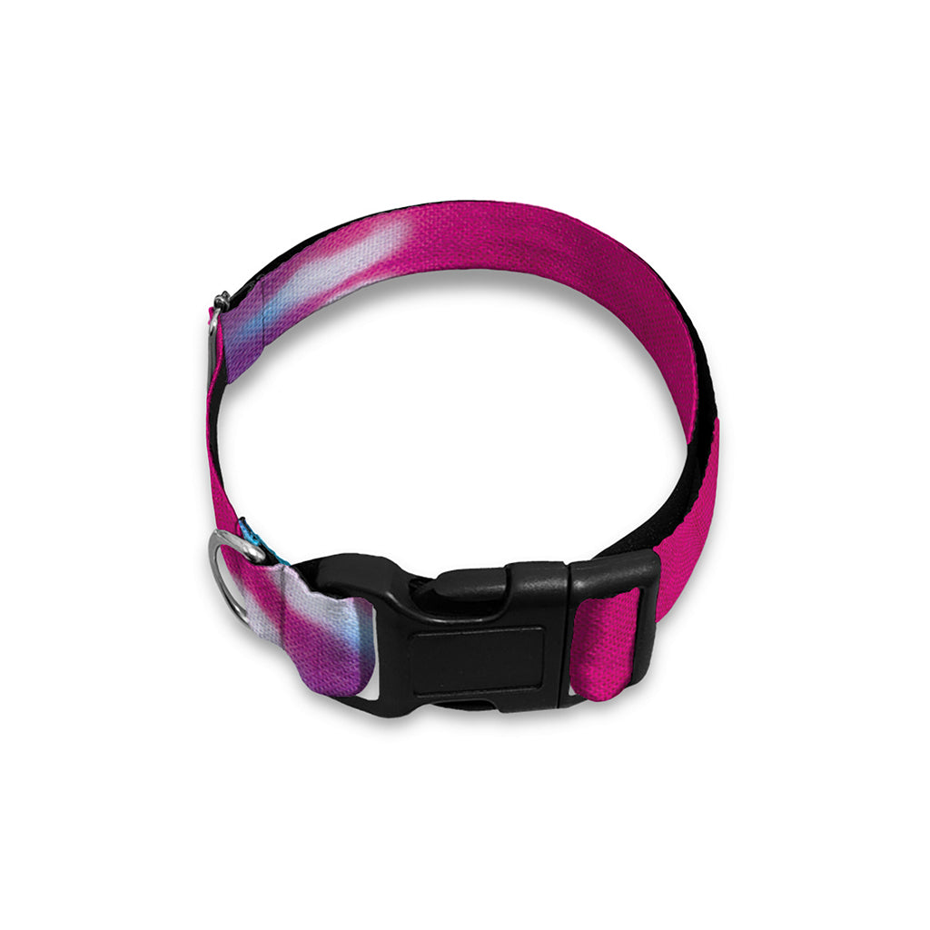 Colorful Heart Tie Dye Print Dog Collar