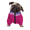 Colorful Heart Tie Dye Print Dog Zip Up Jacket