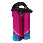 Colorful Heart Tie Dye Print Double Neoprene Wine Tote