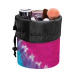 Colorful Heart Tie Dye Print Drawstring Makeup Bag