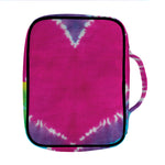 Colorful Heart Tie Dye Print Front Pocket Bible Bag