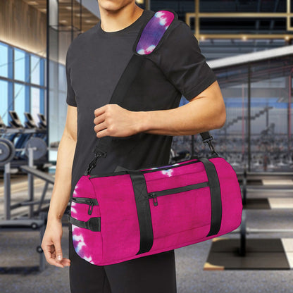 Colorful Heart Tie Dye Print Gym Bag