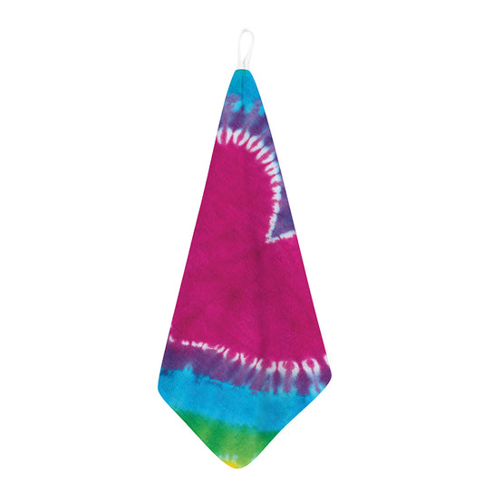 Colorful Heart Tie Dye Print Hand Towel