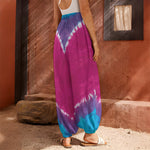 Colorful Heart Tie Dye Print Harem Pants