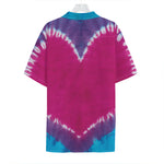 Colorful Heart Tie Dye Print Hawaiian Shirt