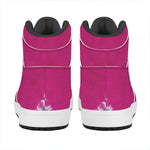 Colorful Heart Tie Dye Print High Top Leather Sneakers