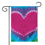 Colorful Heart Tie Dye Print House Flag