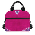 Colorful Heart Tie Dye Print Insulated Lunch Bag