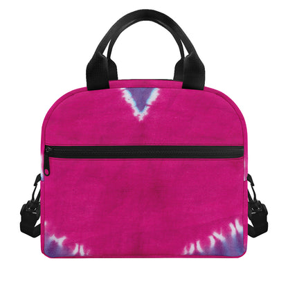 Colorful Heart Tie Dye Print Insulated Lunch Bag