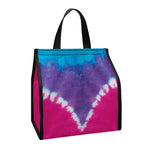 Colorful Heart Tie Dye Print Insulated Lunch Tote