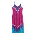Colorful Heart Tie Dye Print Jersey Midi Cami Dress