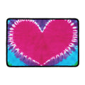 Colorful Heart Tie Dye Print Kitchen Mat