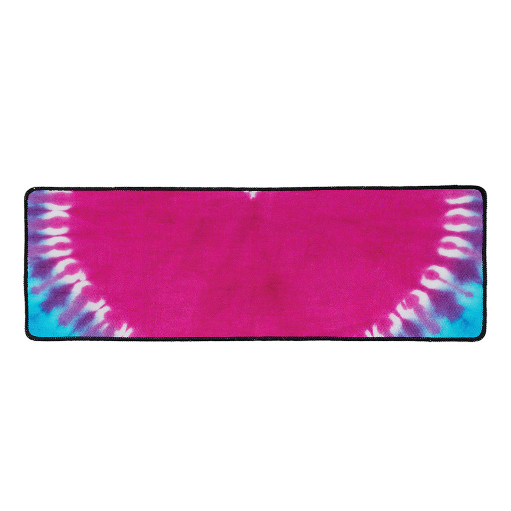 Colorful Heart Tie Dye Print Long Kitchen Mat