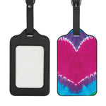 Colorful Heart Tie Dye Print Luggage Tag