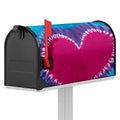Colorful Heart Tie Dye Print Mailbox Cover