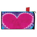 Colorful Heart Tie Dye Print Mailbox Cover