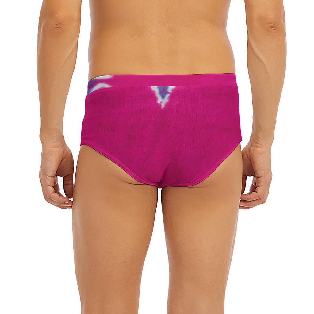 Colorful Heart Tie Dye Print Men's Briefs