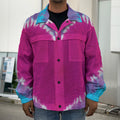 Colorful Heart Tie Dye Print Men's Shirt Jacket