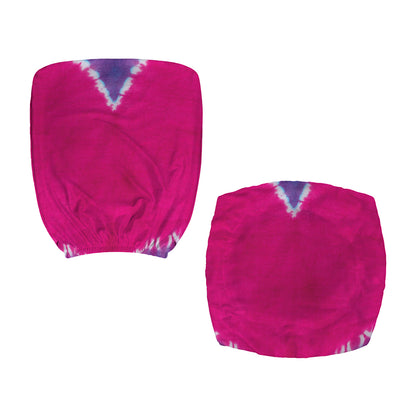 Colorful Heart Tie Dye Print Office Chair Cover