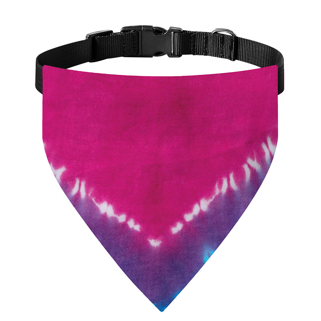 Colorful Heart Tie Dye Print Over The Collar Dog Bandana