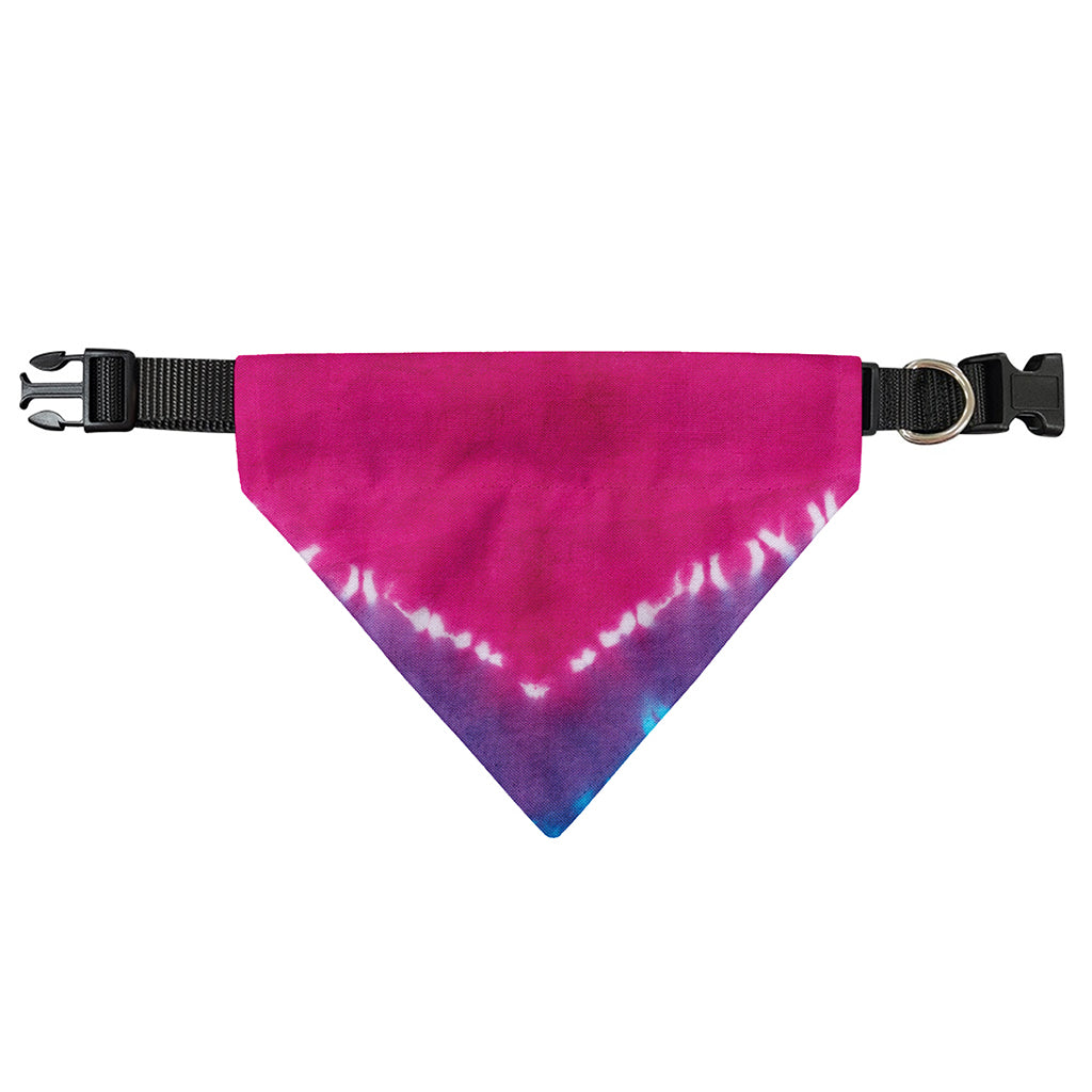Colorful Heart Tie Dye Print Over The Collar Dog Bandana