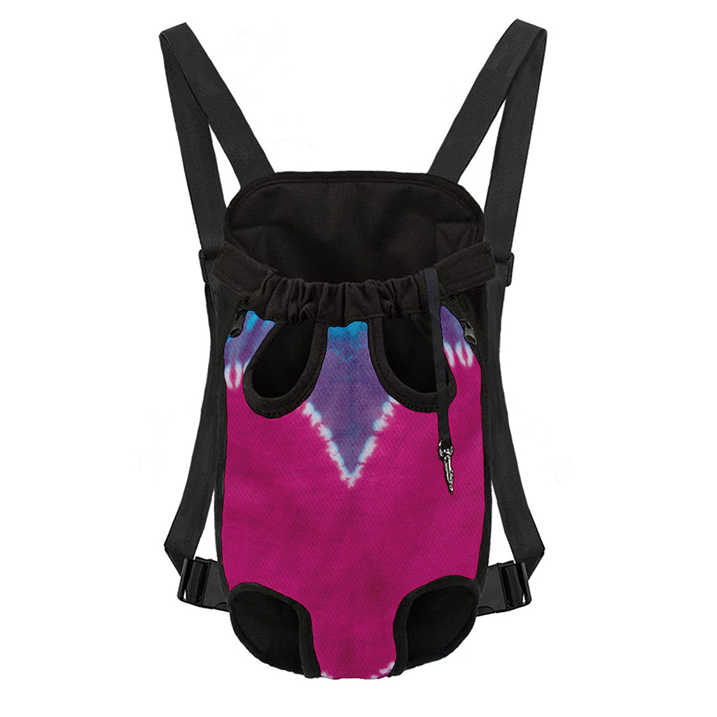 Colorful Heart Tie Dye Print Pet Carrier Backpack