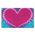 Colorful Heart Tie Dye Print Polyester Doormat