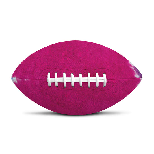 Colorful Heart Tie Dye Print Rugby Ball
