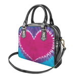Colorful Heart Tie Dye Print Shoulder Handbag