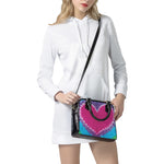Colorful Heart Tie Dye Print Shoulder Handbag