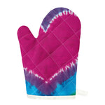 Colorful Heart Tie Dye Print Single Oven Mitt