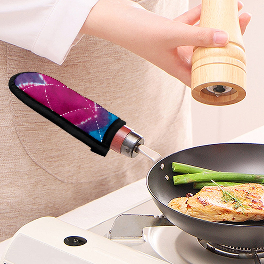 Colorful Heart Tie Dye Print Skillet Handle Cover