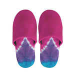 Colorful Heart Tie Dye Print Slippers