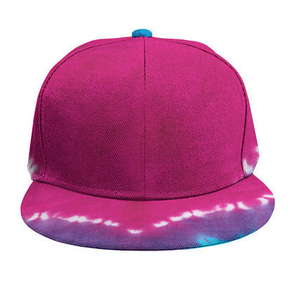 Colorful Heart Tie Dye Print Snapback Cap