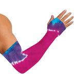 Colorful Heart Tie Dye Print Sun Protection Arm Sleeves