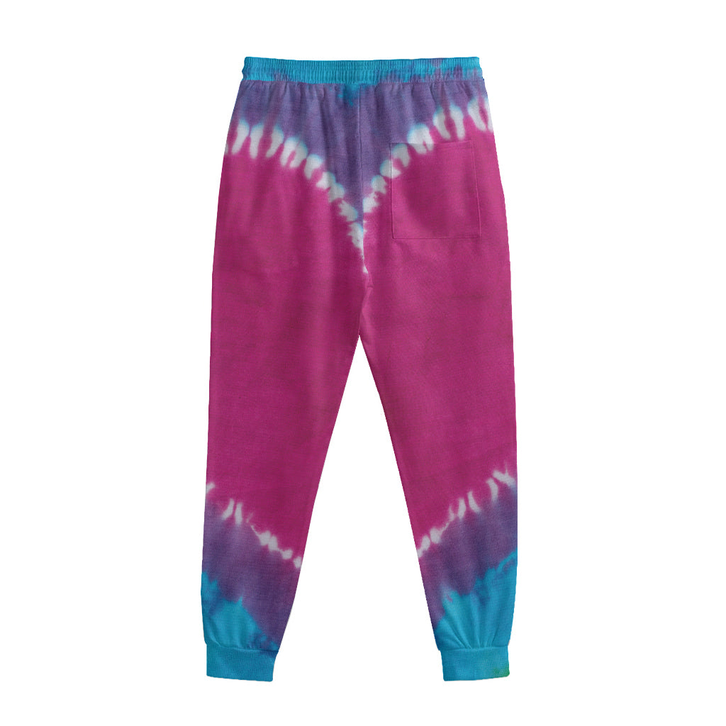 Colorful Heart Tie Dye Print Sweatpants