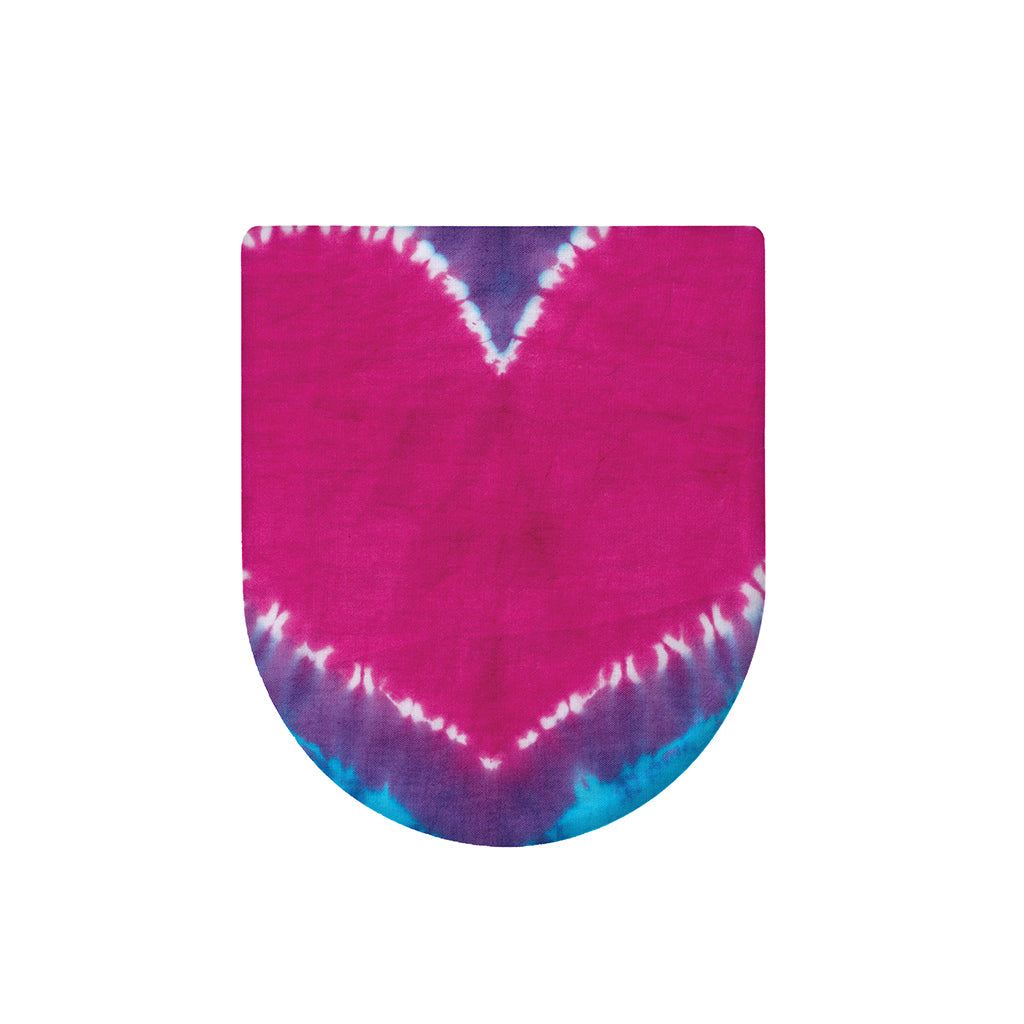 Colorful Heart Tie Dye Print Toilet Lid Cover