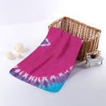 Colorful Heart Tie Dye Print Towel