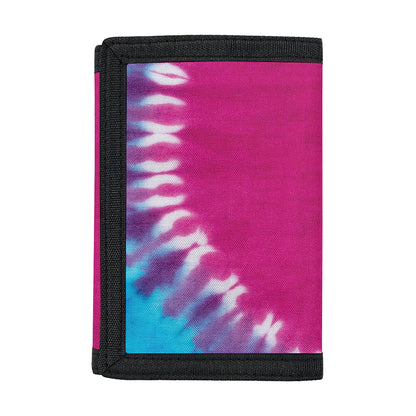 Colorful Heart Tie Dye Print Trifold Wallet