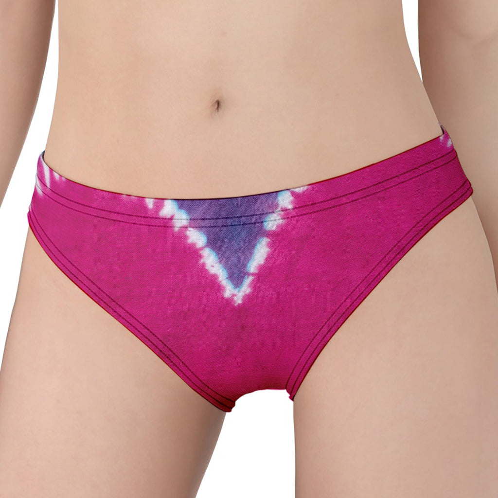 Colorful Heart Tie Dye Print Women's Panties