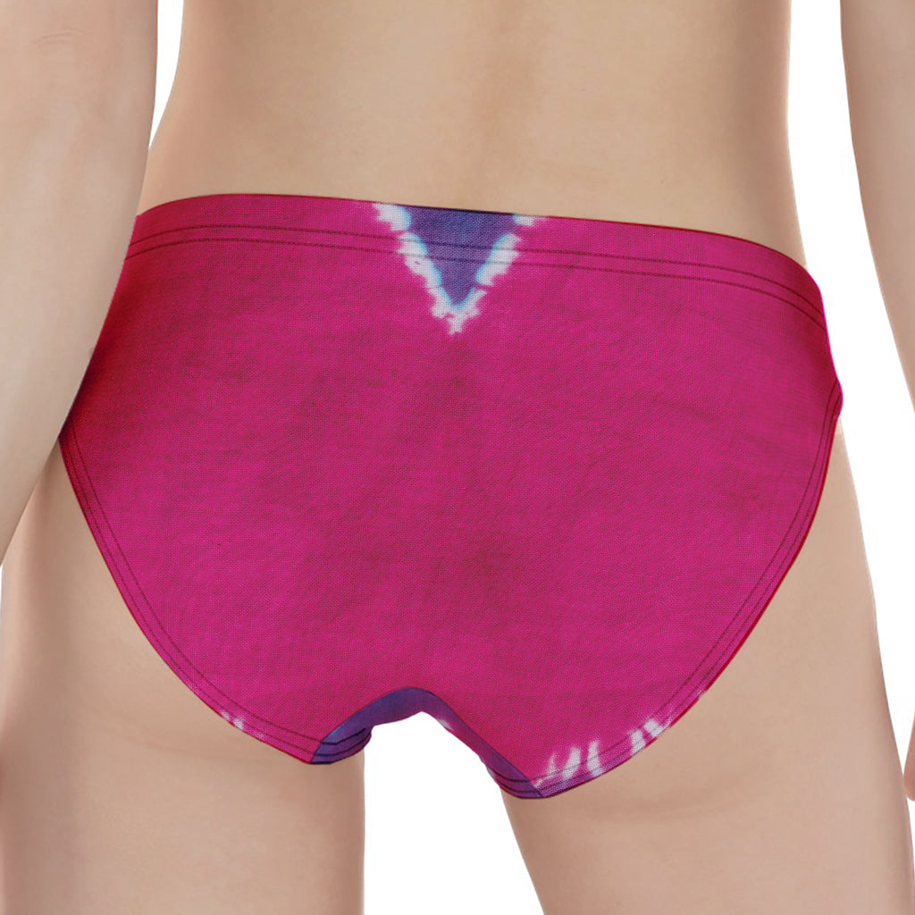 Colorful Heart Tie Dye Print Women's Panties