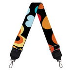 Colorful Heart Wave Pattern Print Bag Strap