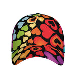 Colorful Heart Wave Pattern Print Baseball Cap
