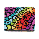 Colorful Heart Wave Pattern Print Bifold Wallet